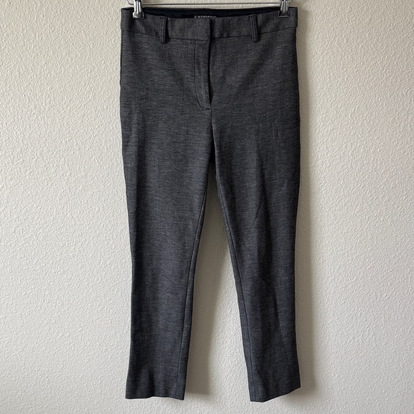 Express Pants - Women’s Express Cropped Skinny High Rise Gray Pants